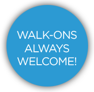 Walk-ons always welcome!